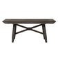 Double Bridge - Trestle Table - Dark Chestnut