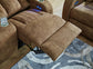 Wolfridge - Power Reclining Loveseat With Console /Adj Hdrst - Brindle