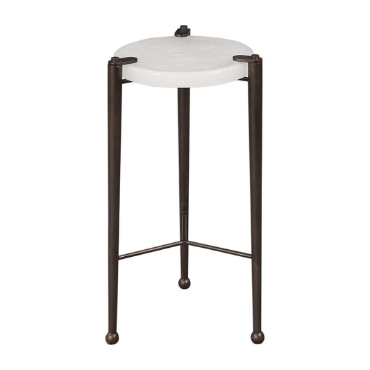 Ames - Drink Table - Bronze / White