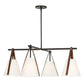 Reins - Accent Straps 4 Light Chandelier - Black