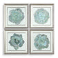 Natural Beauties - Botanical Prints (Set of 4) - Light Blue