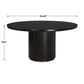 Hersch - Round Dining Table - Black