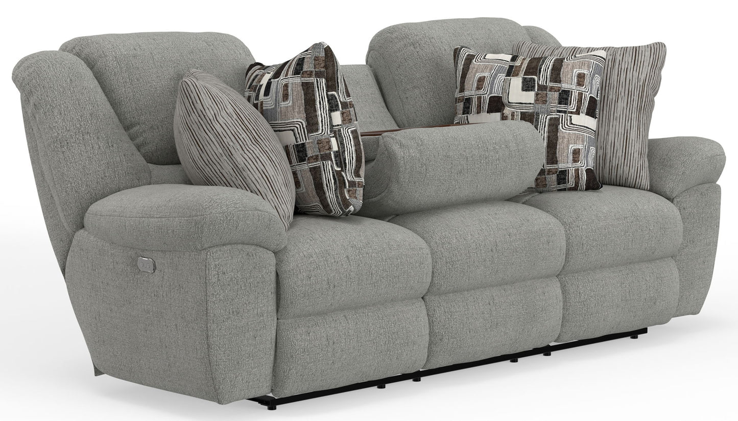 Trifecta - Sofa With 3 Recliners and Drop Down Table