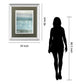 Twilight Blues By Caroline Gold - Mirror Framed Print Wall Art - Blue