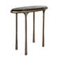 Ata - Oval Accent Table - Brass