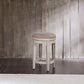 Farmhouse Reimagined - Console Swivel Stool - Antique White / Chestnut Tops