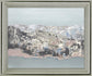 Frosted Divide - 28" x 34" Framed Wall Art - Gray