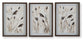 Honslow - Wall Art Set (Set of 3) - Brown / Black / White