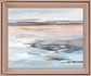 Shoreline Mist - 28" x 34" Framed Wall Art - Light Blue