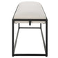 Paradox - Iron & Fabric Bench - White & Black