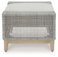 Seton Creek - Ottoman With Cushion - Gray