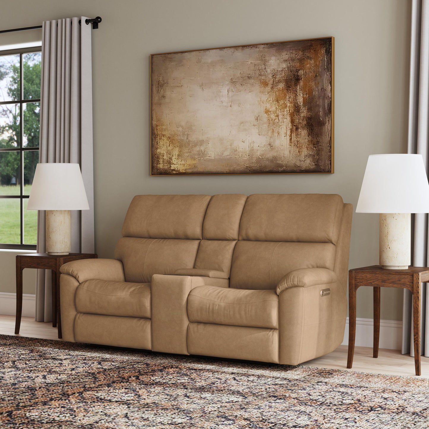 Porter - Power Reclining Loveseat With Console, Power Headrest, & Lumbar
