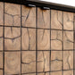 Muestra - Wood Grain 2 Door Cabinet - Black / Woodtone
