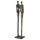 Two's - Company Cast Iron Sculpture - Black