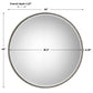 Stefania - Beaded Round Mirror - Pearl Silver