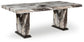 Jeshina - Dining Table - Dark Brown / Beige