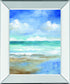 Washy Coast II By Nan - Mirror Framed Print Wall Art - Blue