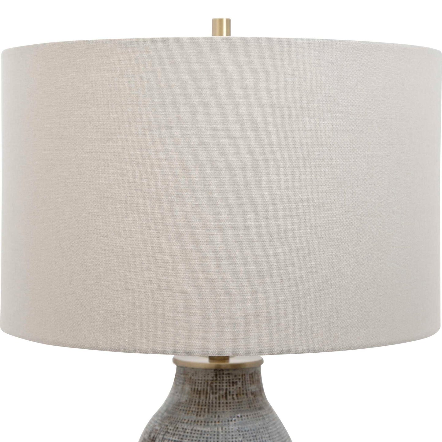 Monacan - Textured Table Lamp - Gray