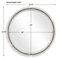 Crystalline - Round Mirror - White