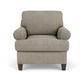 Moxy - Fabric Arm Chair, T-Shaped Seat Cushion, Curved Sock Arms