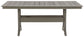 Visola - RECT Dining Table w/Umb OPT - Gray