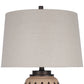 Diamond Weave Ceramic, PU Leather & Metal Table Lamp (Set of 2) - Terra