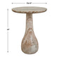 Shura - Indoor-Outdoor Marble Accent Table - Brown / White