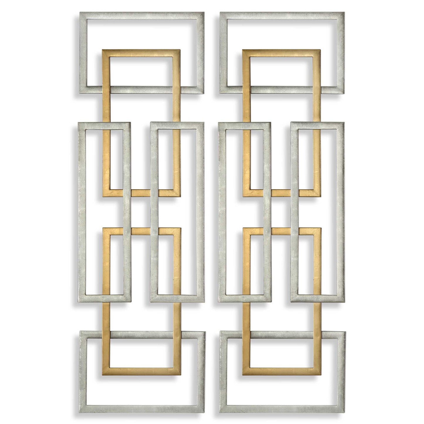Aerin - Geometric Wall Art (Set of 2) - Gold