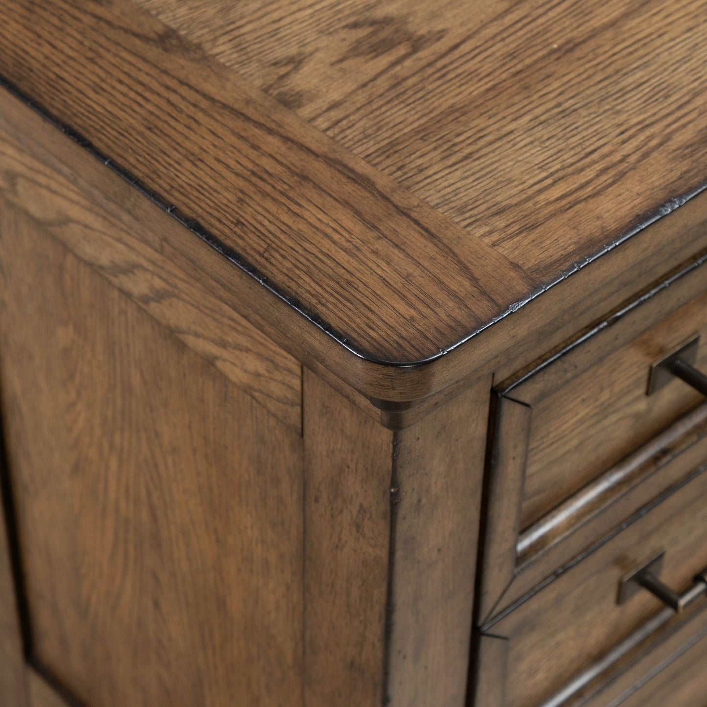 Carolina Park - Nightstand With Charging Station - Brown