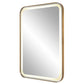 Crofton - Vanity Mirror - Gold & Pearl Silver