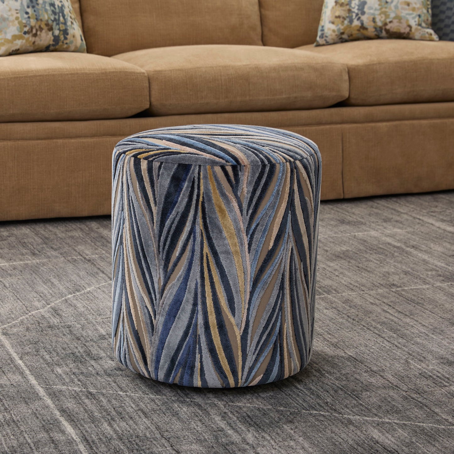 Pouf - Fabric Ottoman