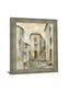 Golden Alleyway - 28" x 34" Framed Wall Art - Beige