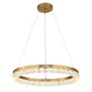Segovia - Round Crystal LED Chandelier - Gold