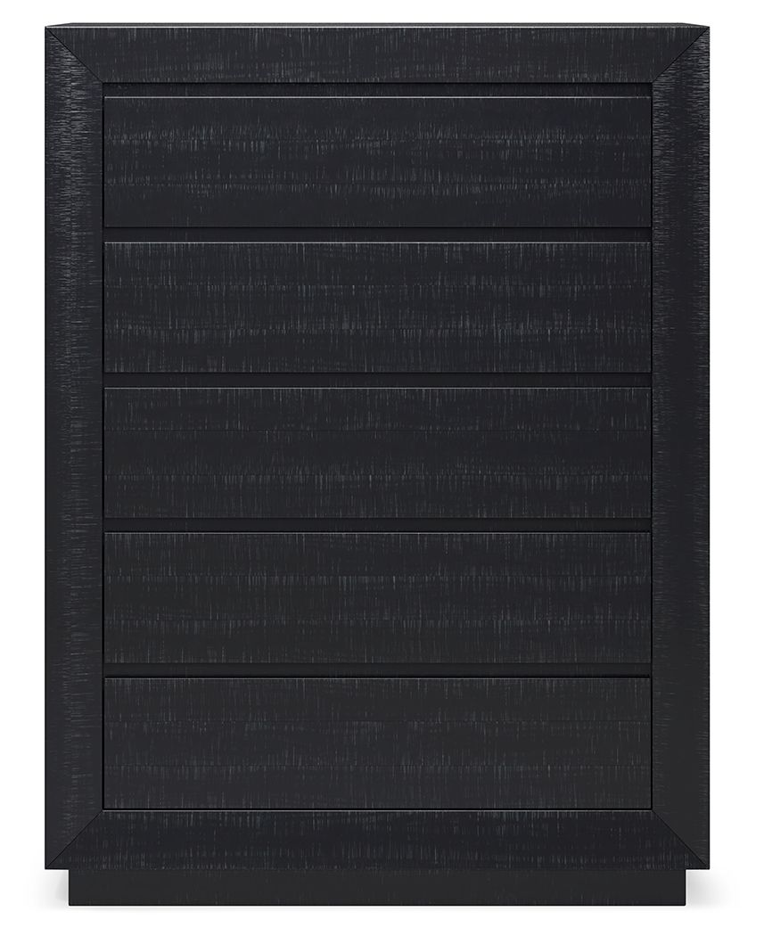 Londer - Five Drawer Chest - Black