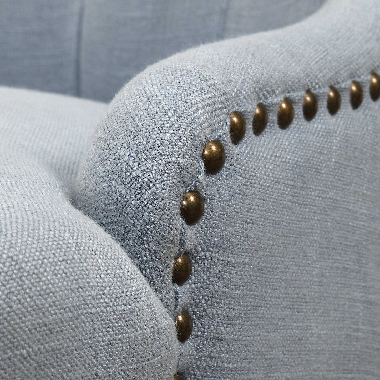 Rioni - Tufted Wing Chair - Blue