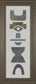 18x42 Neutral Totems V By Rob Delamater - Dark Gray