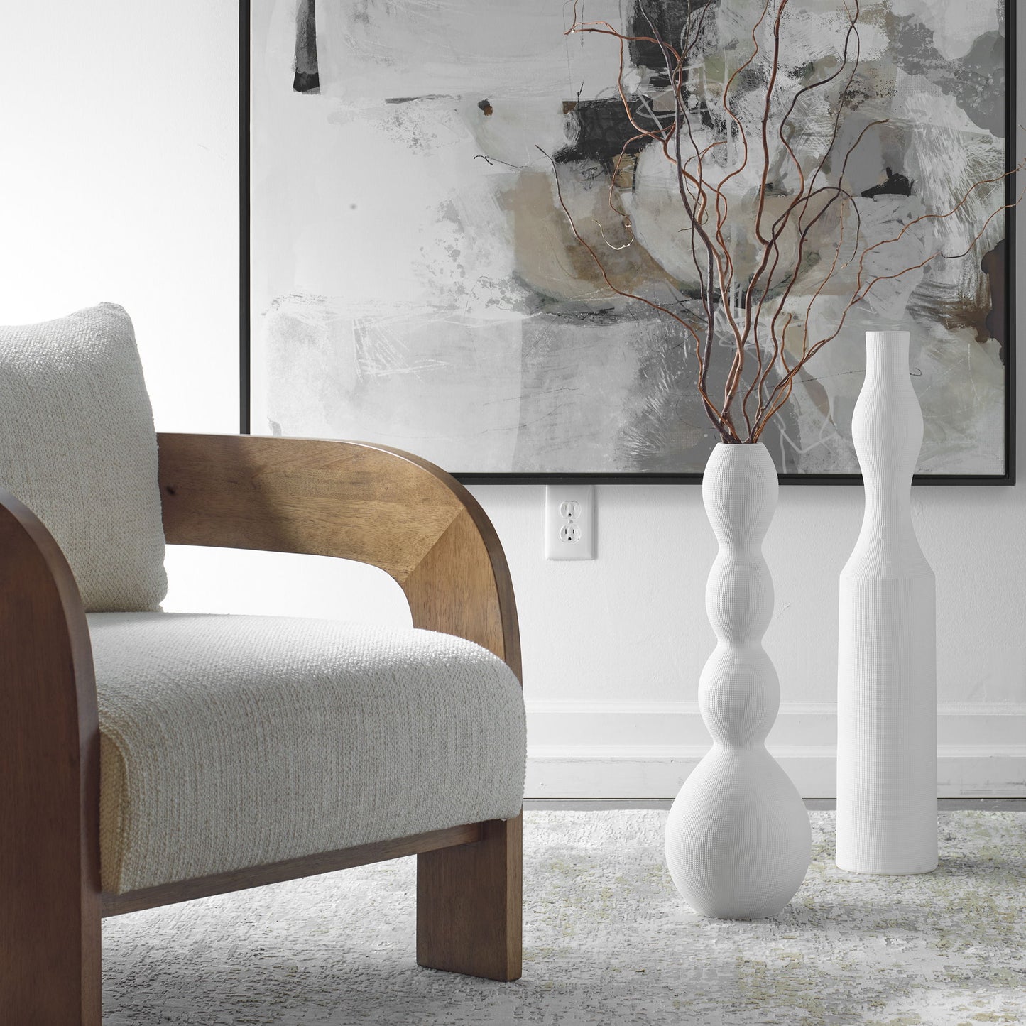 Forma - Ceramic Vases Large (Set of 2) - White