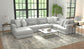 Logan - Upholstered Sectional With Comfort Coil Seating And Accent Pillows Included