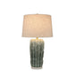 Wave Crest Ceramic & Frosted Crystal Table Lamp (Set of 2) - Glacier Blue / Frosted Crystal