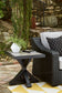 Beachcroft - Square End Table - Black / Light Gray