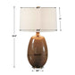 Vinson - Glossy Table Lamp - Brown