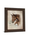Race Horse I By Ruane Manning - Framed Print Wall Art - Dark Brown