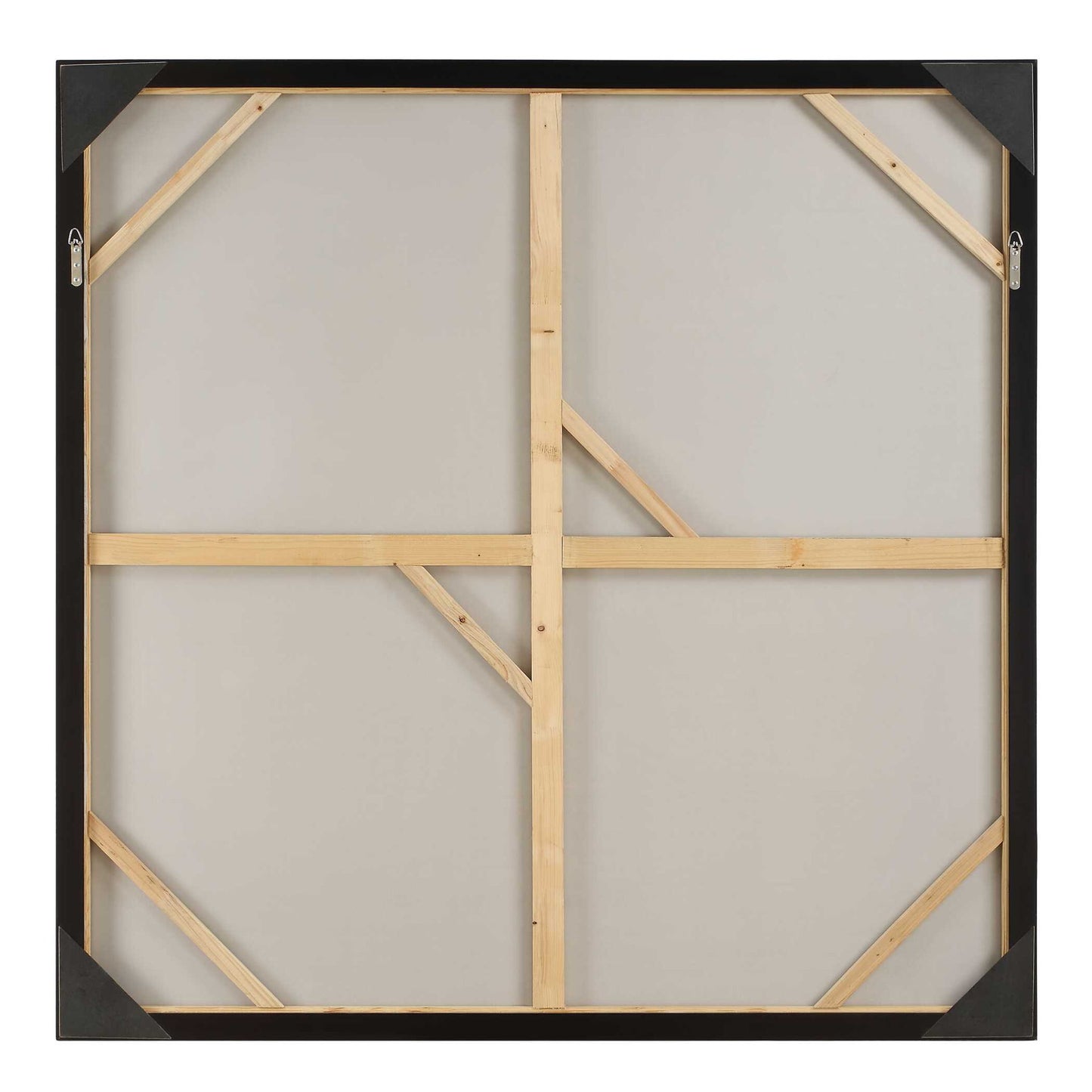 Out Of Focus - Framed Abstract Art - Gold / Gray / White / Woodtone