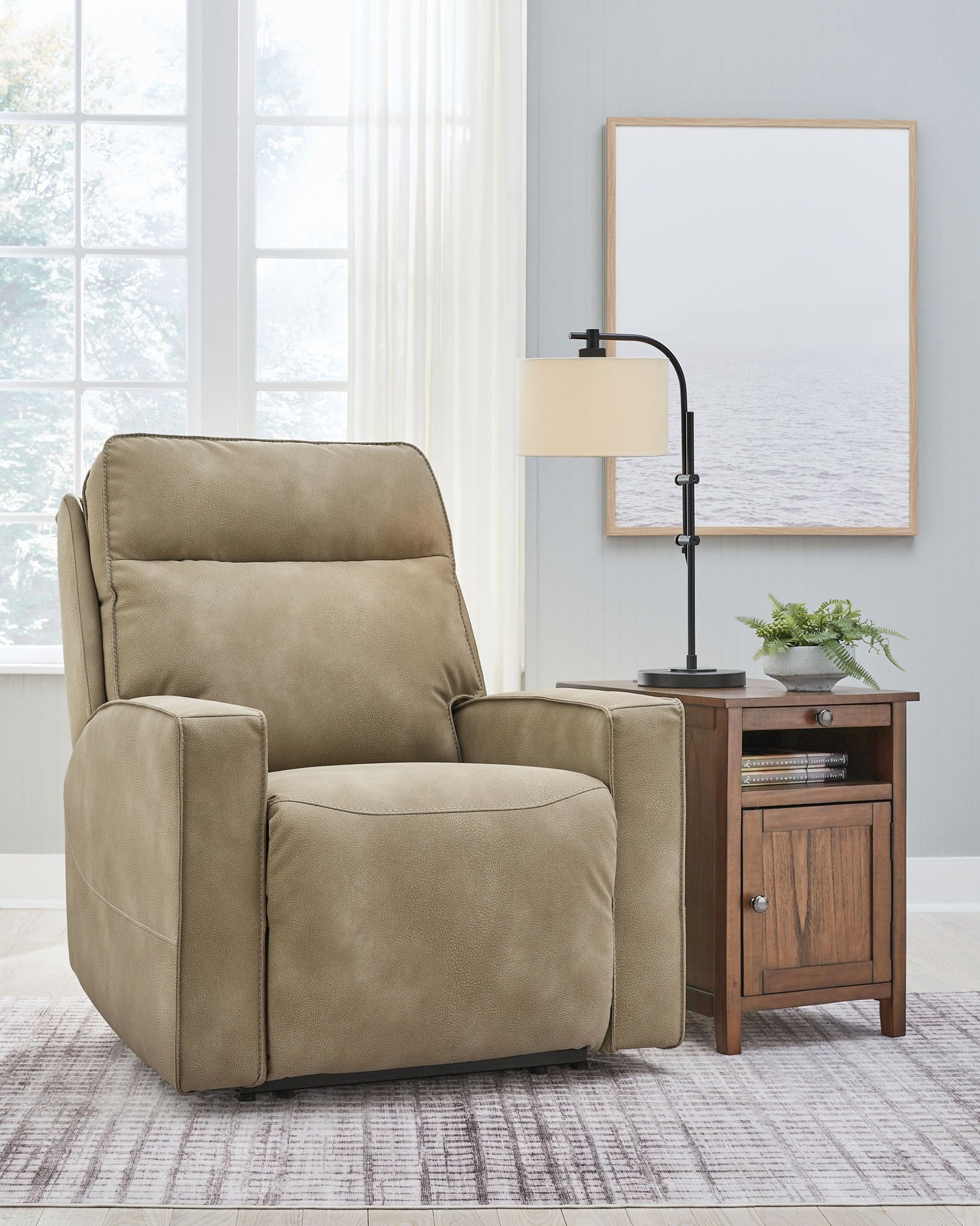 Next-Gen Durapella - Power Recliner / Adj Headrest - Sand