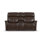 View - Power Reclining Loveseat With Console, Power Headrest & Lumbar