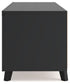 Danziar - Extra Large TV Stand - Black