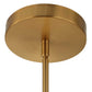 Wedge - 12 Light LED Brass Chandelier - White / Gold
