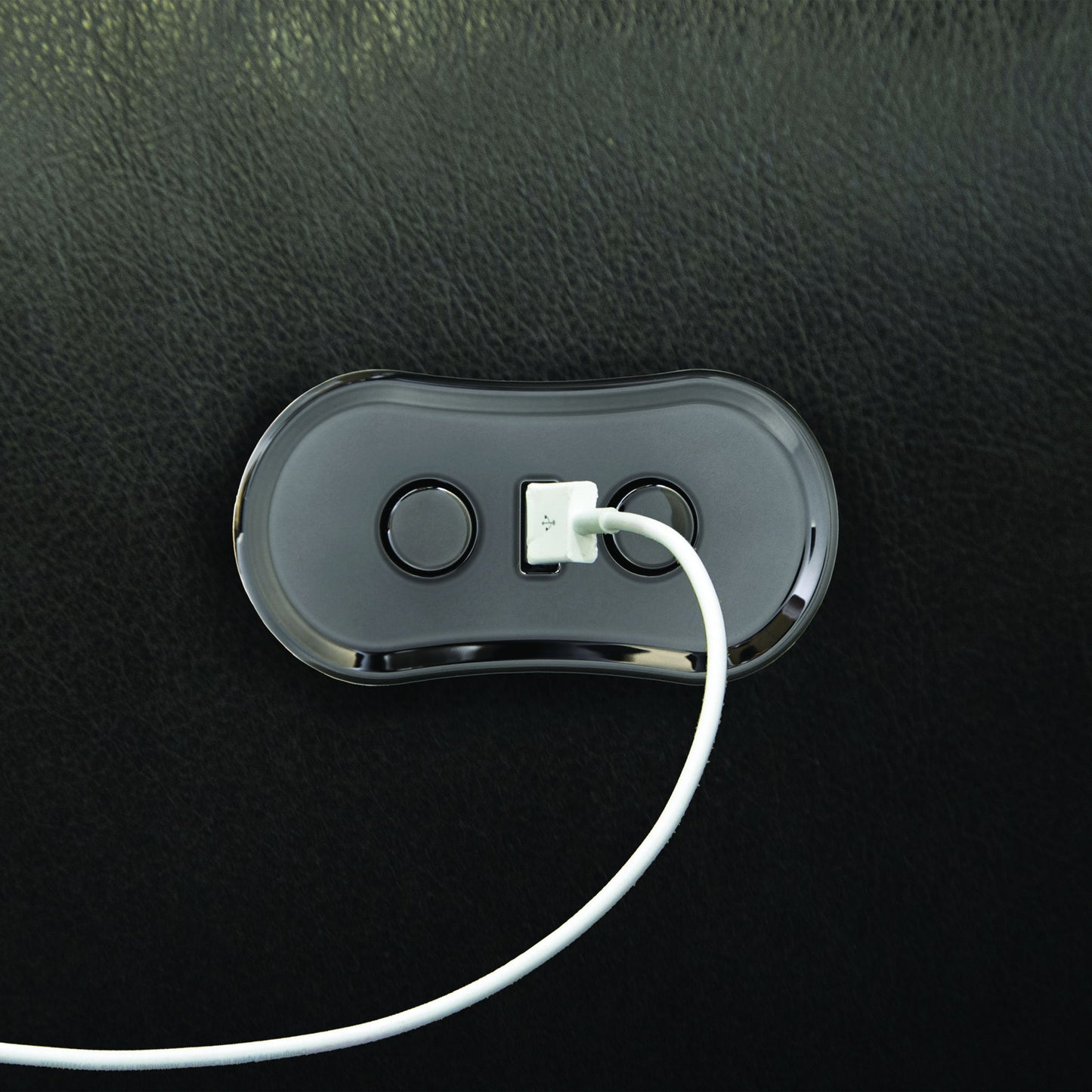 Bosa - Leather Power Reclining Sofa - Charcoal