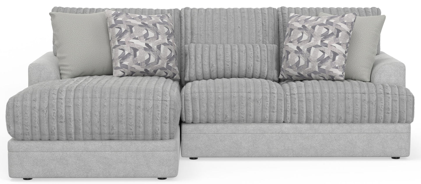 Titan - Sectional With Comfort Coil Seating And Accent Pillows Included