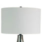 Smoke Pearl Essence Glass & Metal Table Lamp (Set of 2) - Smoke Pearl / Matte Black